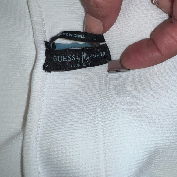 GUESS Marciano-White Bandage Bodycon Midi Dress - Picture 8 of 12